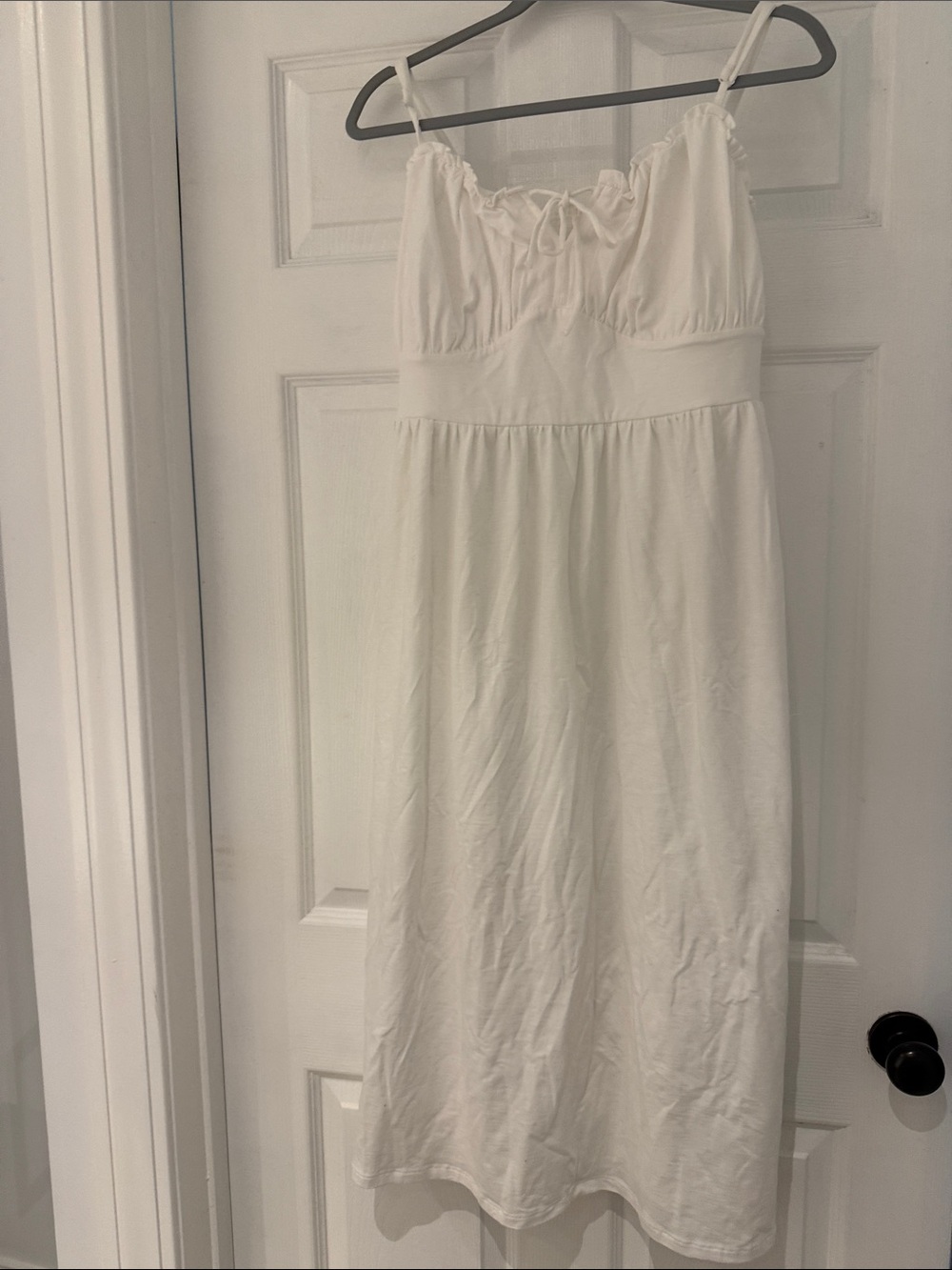 Old Navy White Spaghetti- Strap Midi Dress